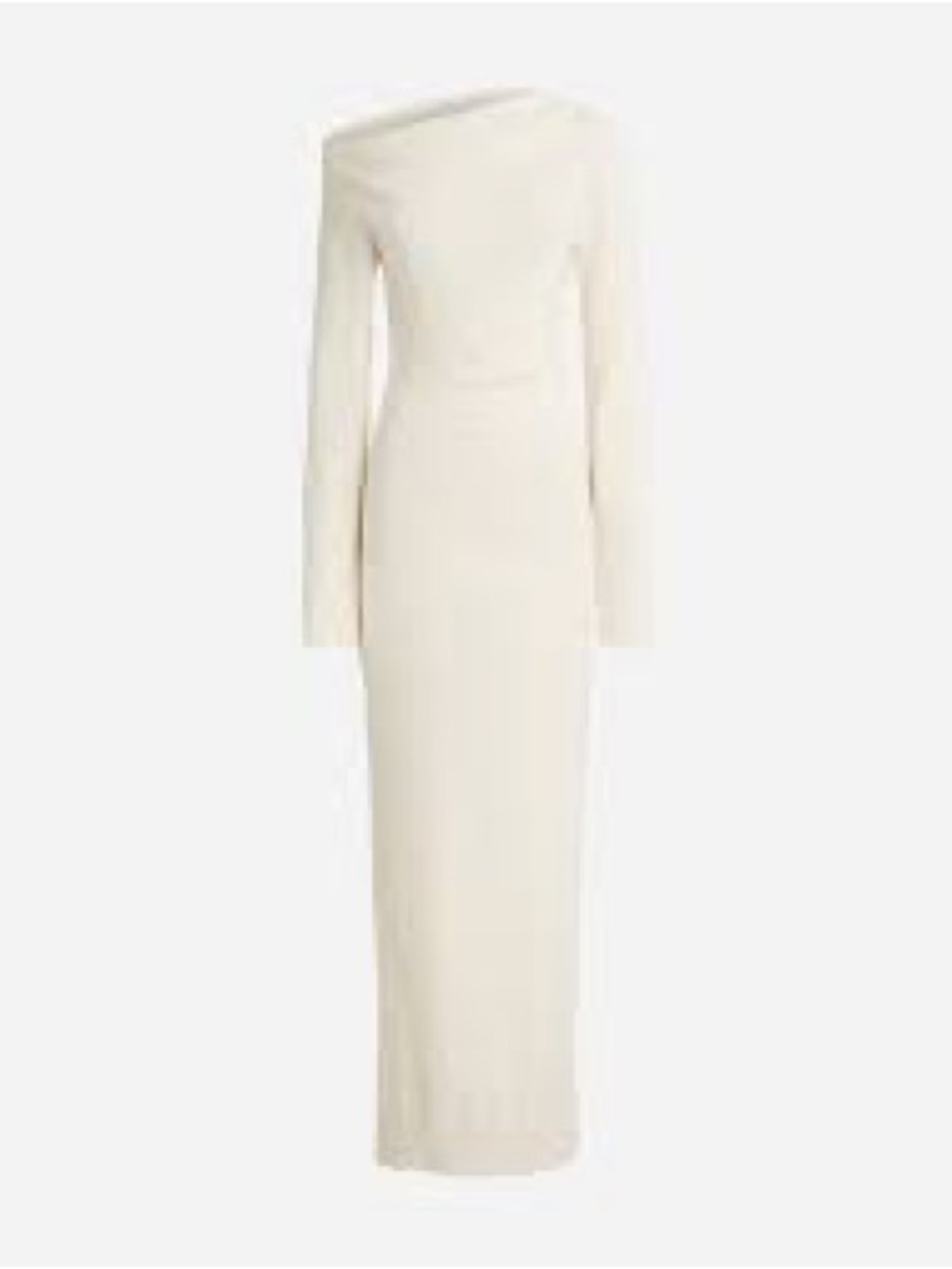 J. Crew Cream Cowl Neck Long-Sleeve Maxi Dress